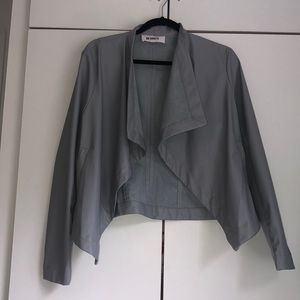 Women’s faux leather suede Grey jacket